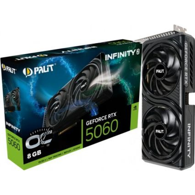 Palit Graphics card GeForce RTX 5060 INFINITY 2 OC 8GB GDDR7 128bit 3DP/HDMI