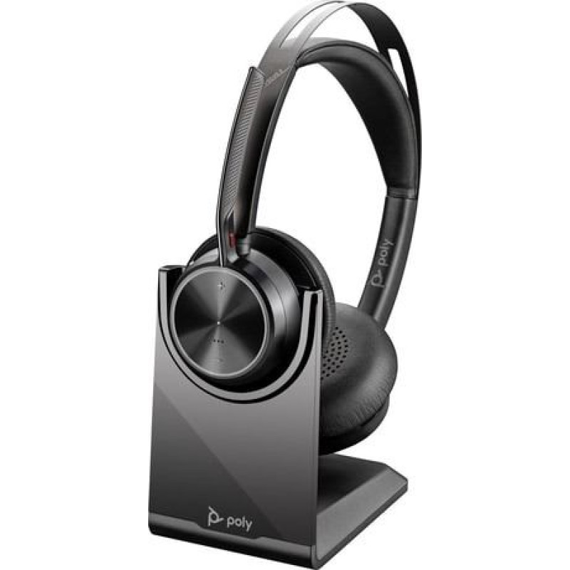Poly Voyager Focus 2 USB-C-C Headset +USB-C/A Adapter +Charging Stand 9T9J5AA