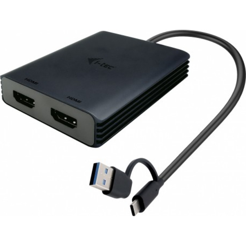 I-Tec Adapter USB-A/USB-C Dual 4K/60 Hz HDMI Video