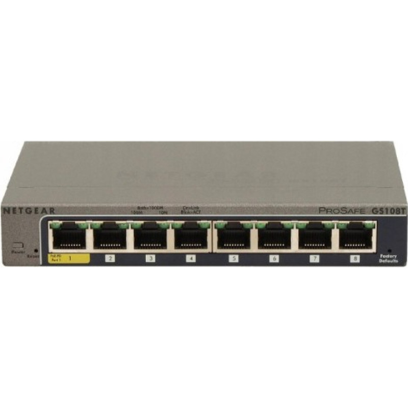 Netgear Switch Smart GS108T 8x1Gb