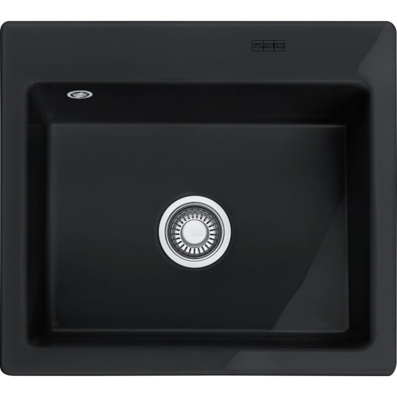 Franke Plautuvė Franke Mythos MTK 610-58, 2 i&scaron;gręžtos skylės, 124.0335.851, onikso (juoda)