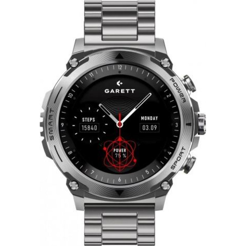 Garett Electronics Smartwatch Garett Atom silver steel