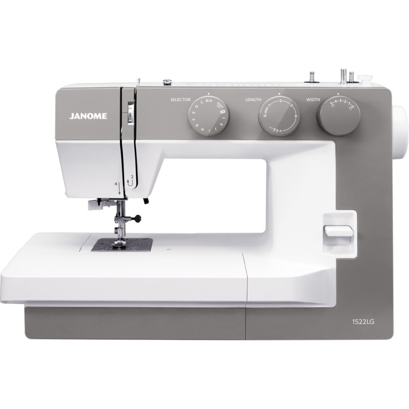 Janome Sewing machine, 1522 LG, light grey.