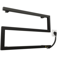 Kosser Electric towel warmer Zeta 350x550 ER, with timer, black (cable on the right)