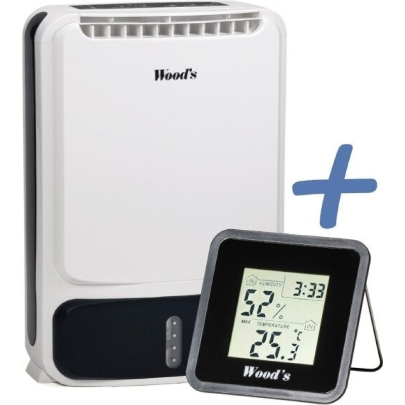 Woods WDD80 Wood&rsquo;s dehumidifier + hygrometer WHG-1