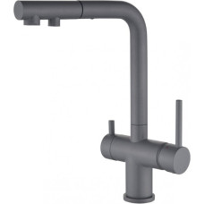 Helika Kitchen mixer tap with pull-out hose and connection for filtered water, Aquaduo Plus 2683.