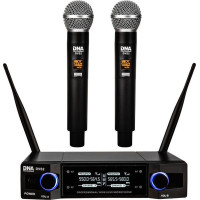 Dna Professional DVS2 - wireless microphone, 2 handheld transmitters + base unit (560&ndash;590 MHz)