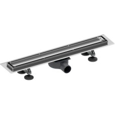 Dušo latako komplektas 2 in1 su dvipusėmis grotelėmis steel/plate 900mm Tece Linus 15103090