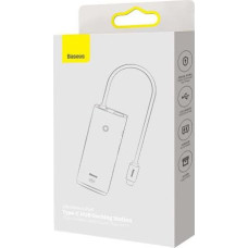 Baseus HUB Lite Series 5-in-1 Multifunctional (Type-C to 2x USB 3.0 / Type-C / HDMI 1.4 / SD/TF) Black (WKQX050001)