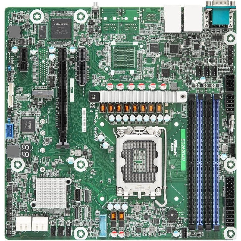 Asrock EC262D4U motherboard Intel C262 LGA 1700 micro ATX
