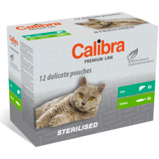 Calibra Cat Premium Sterilised - wet cat food - 12x100g