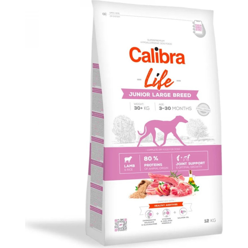 Calibra Life Junior Large breed Lamb - dry dog food - 12kg