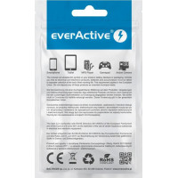 Everactive cable USB-C 1m - Black, silicone, quick charge, 3A - CBS-1CB
