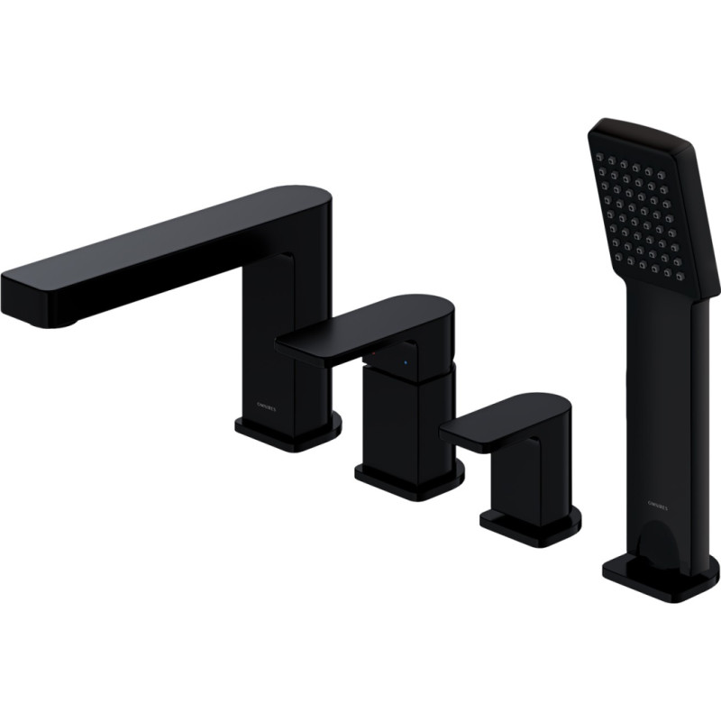 Omnires Vonios maišytuvas su rankiniu dušu Omnires Baretti BA7832BL