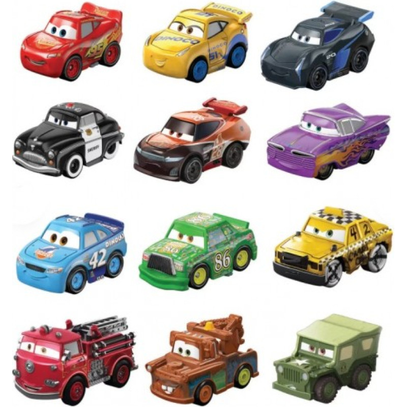 Mattel Cars Mikroauto ast blister display 36 sztuk