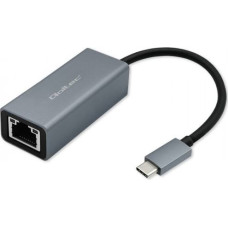 Qoltec USB C to RJ45 Ethernet 1000Mps,aluminium housi