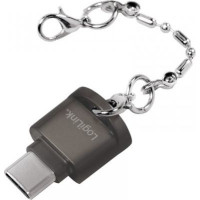 Logilink USB-C to microSD card readeras a keychain