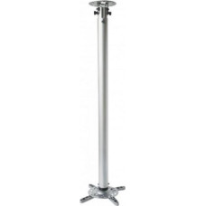 Techly Arm for projector 110-190cm ceiling, 15kg, silver