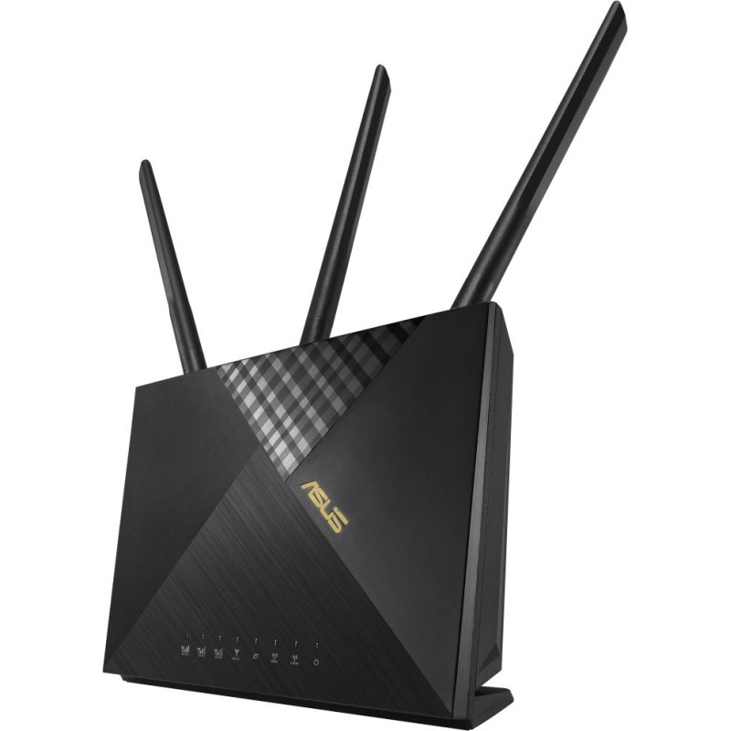 Asus 4G-AX56 bezvadu rūteris Tīkls Gigabit Ethernet Divkār&scaron;ā frekvenču josla (2.4 GHz / 5 GHz) Melns