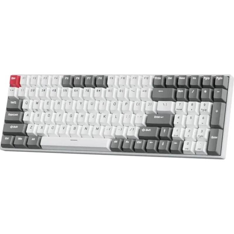 Royal Kludge RK100 White-Grey, Red Switch, US