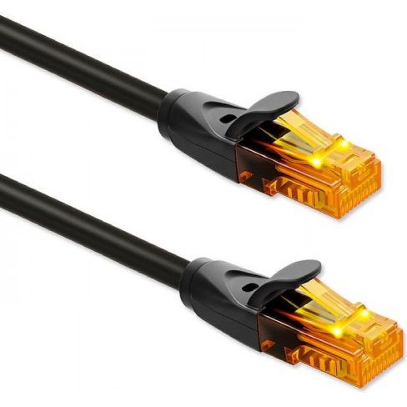 Qoltec UTP patchcord cable kat6 2xRJ45 30m black