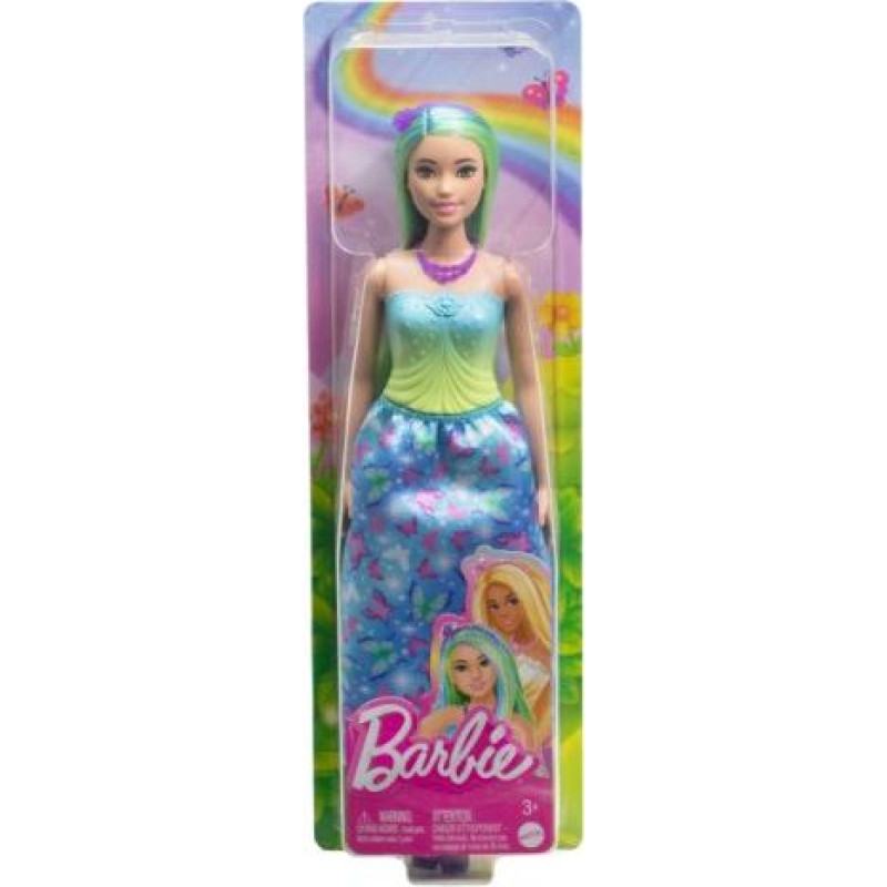 Mattel Doll Barbie Princess with long blue-green hair