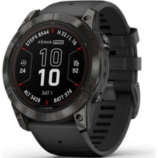 Garmin Fenix 7X Pro Smart Watch 51mm, GPS, Black with Black Silicone Band EU