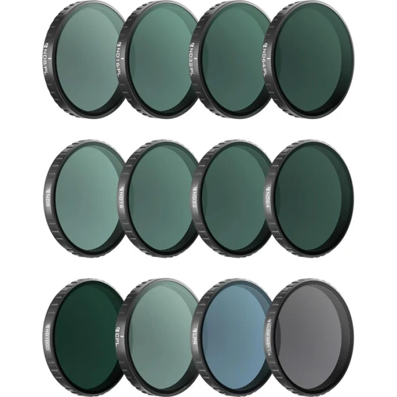 Freewell Filter Set for OSMO Action 6 &ndash; Mega Kit &ndash; 12-piece package