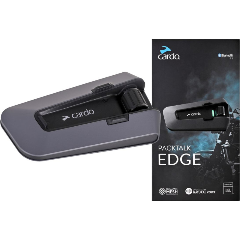 Cardo PT200001 motorcycle intercom 2 channels 1600 m Black