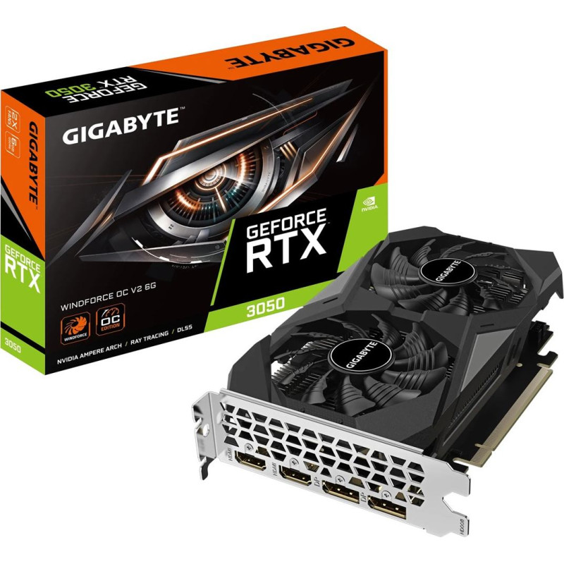Gigabyte GeForce RTX 3050 WINDFORCE OC V2 6G NVIDIA 6 GB GDDR6