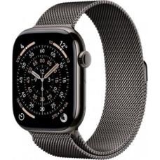 Apple Watch Series 11&nbsp;GPS + Cellular 46mm&nbsp;Slate Titanium Case with Slate Milanese Loop S/M