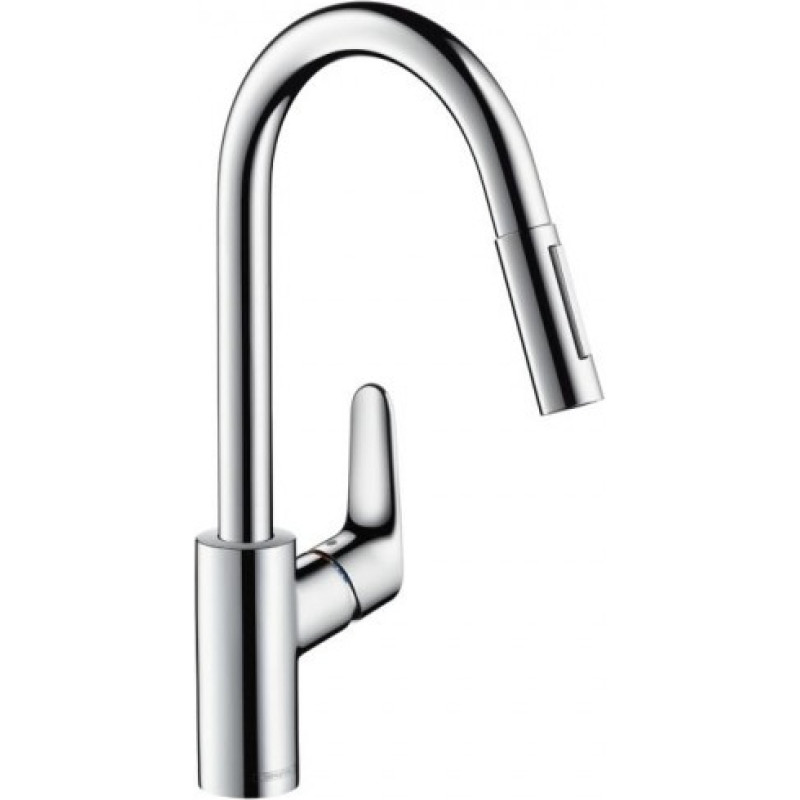 Hansgrohe Mixer with pull-out shower head, Focus, 31815000
