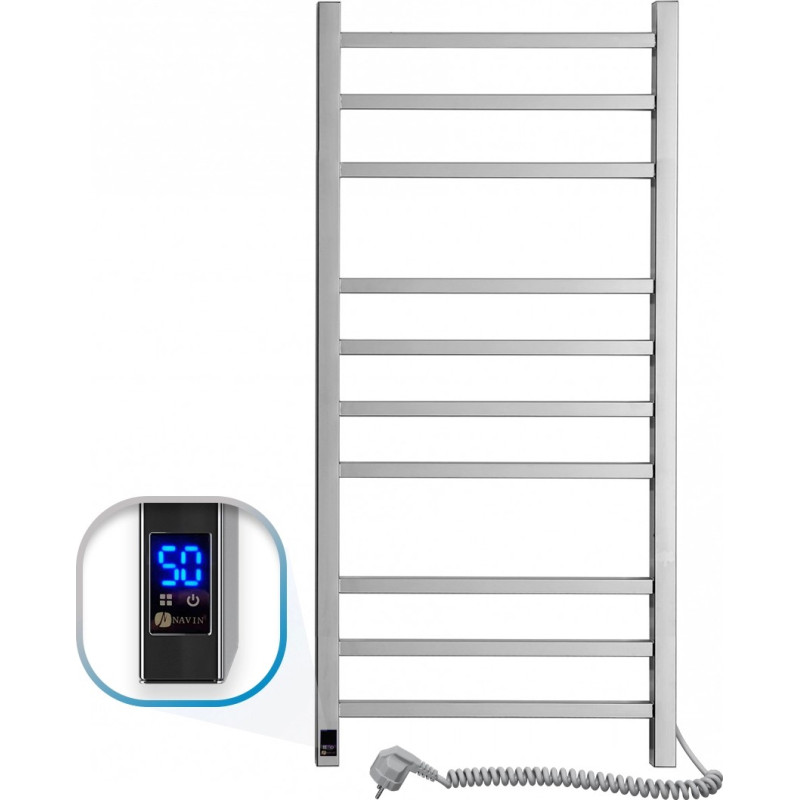 Navin Electric towel warmer, Loft 500*1000, sensor on the right, 10-043053-5010.