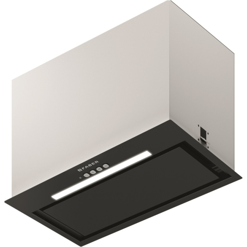 Faber Range hood INCA LUX EV8 X/BK A52, black/stainless steel.
