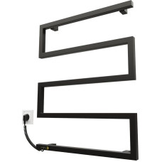 Kosser Electric towel warmer Zeta 685x550 EL, with timer, black (cable on the left)