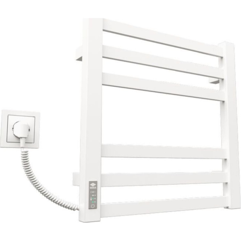 Kosser Towel warmer Gerda 500x500/6 EL with timer, white.