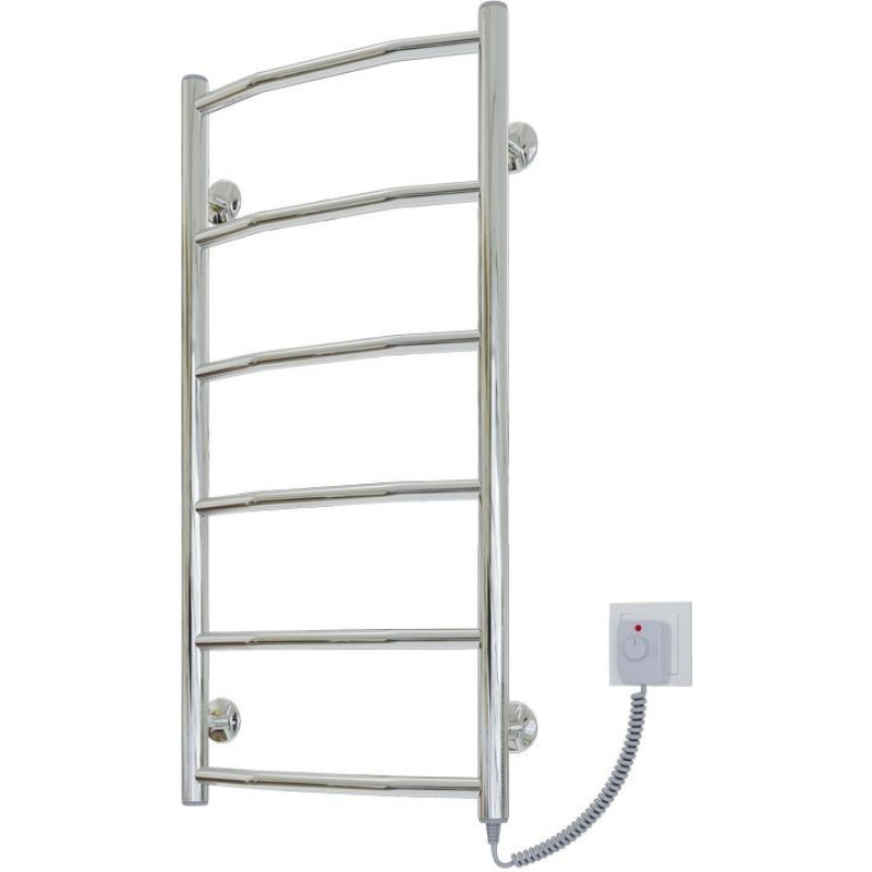 Kosser Electric towel warmer, Trapezia 800x400/6 ER, adjustable (cable on the right).