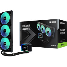 Asrock Challenger 360 Digital Processor Liquid cooling kit 12 cm Black