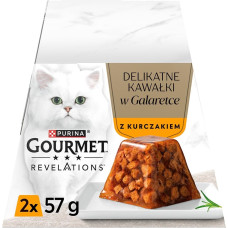 Purina Nestle PURINA Gourmet Revelations Chunks in jelly with chicken - wet cat food - 2x57g