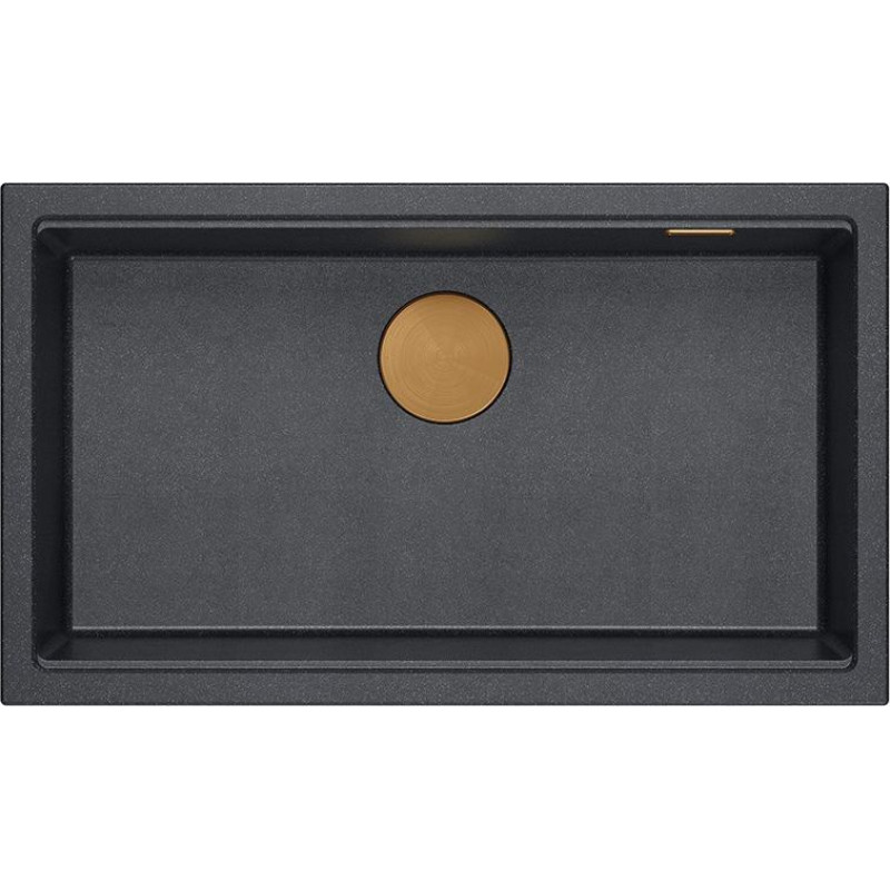 Quadron Virtuvės plautuvė Quadron Logan 110, HQD7644U8_PVDC1_I, juodas deimantas