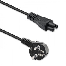 Qoltec Power cable SCHUKO IEC C5 clover 1.5m