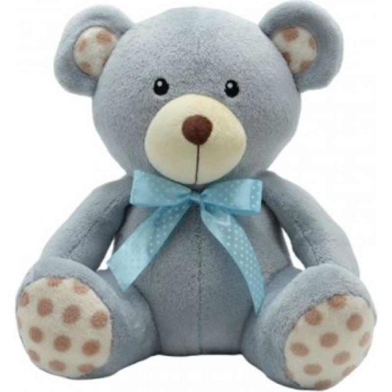 Tulilo Mascot Teddy bear dots grey 30 cm