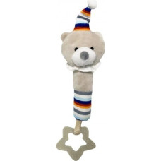 Tulilo Toy with sound - Teddy bear with a balloon 17 cm