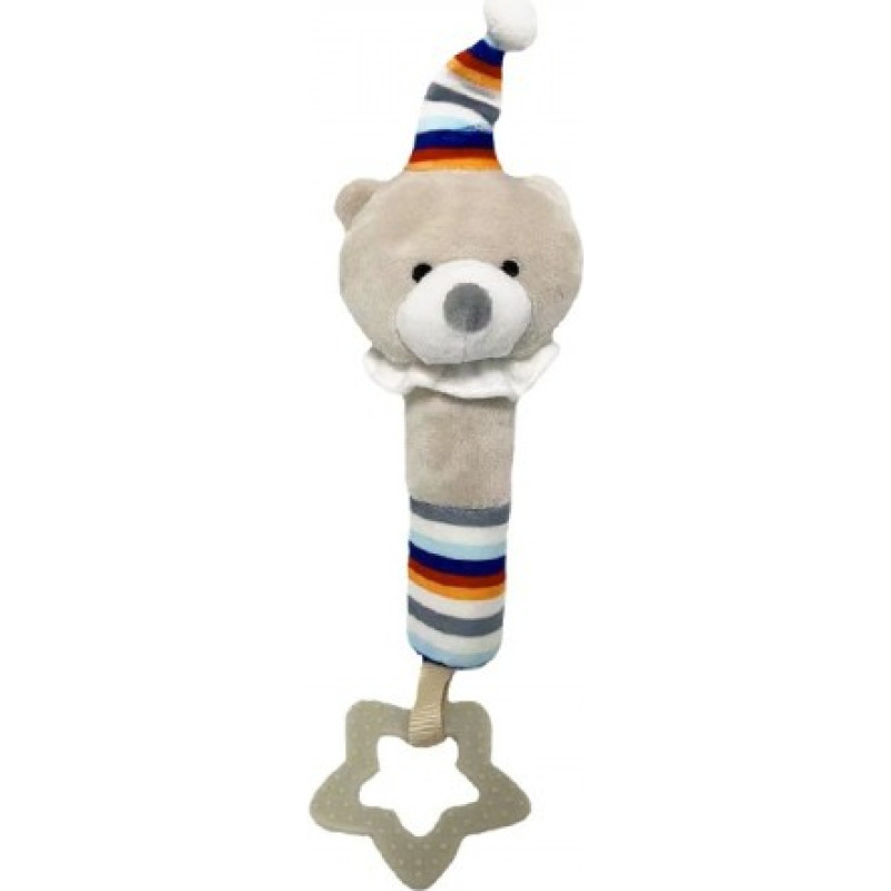 Tulilo Toy with sound - Teddy bear with a balloon 17 cm
