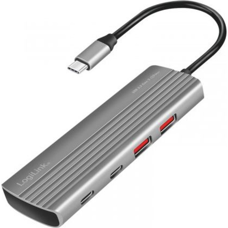 Logilink Ultra lim USB3.2 hub 2x USB-A, 5xUSB-C, PD, 100
