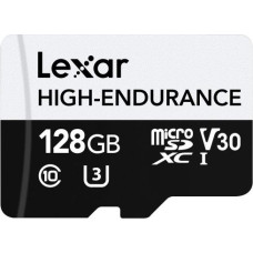 Lexar microSD High Endurance card 128GB C10 A1 U1 V30 100/45MB/s