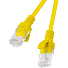 Lanberg Patchcord PCU5-20CC-0025-Y cat.5e 0,25M yellow 10-pack