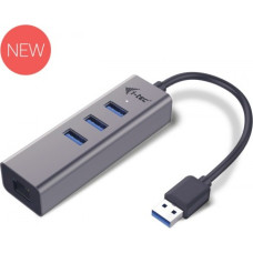 I-Tec USB 3.0 Metal 3 Port HUB with Gigabit Ethernet Adapter