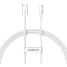 Baseus USB - Type-C Superior Series 480Mbps 100W, 1,5m, White (P10320102214-02)
