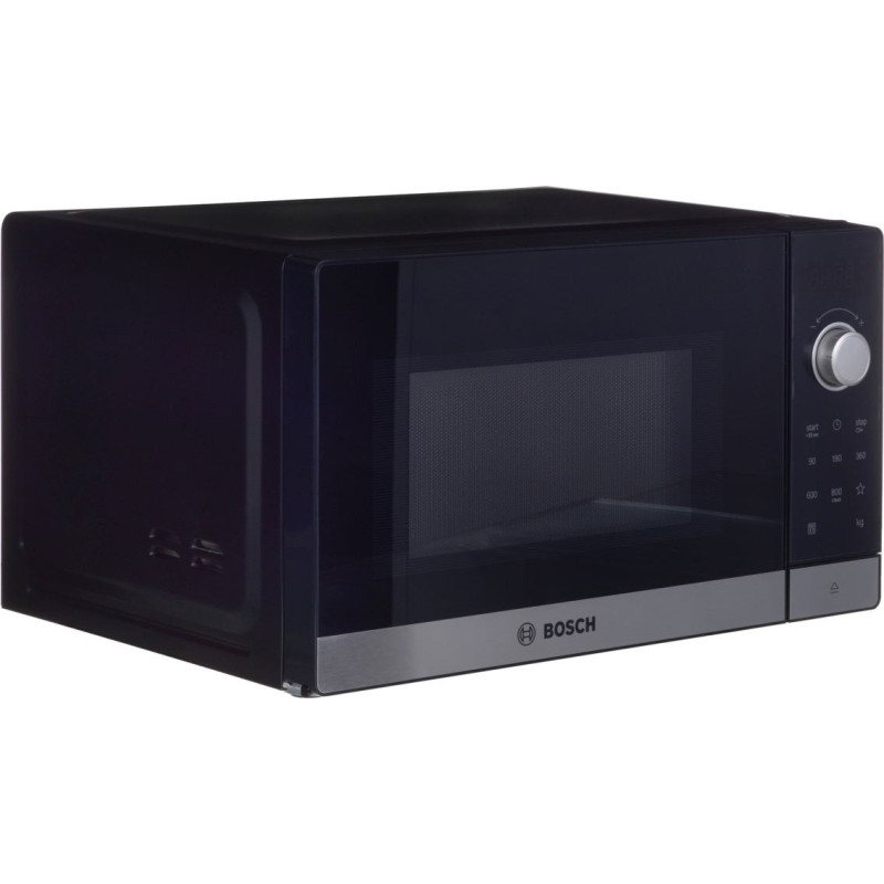 Bosch Serie 2 FFL023MS2 microwave Countertop Solo microwave 20 L 800 W Black, Stainless steel